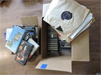 Cassettes, Cd's, VHS, 78's