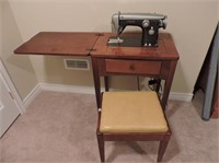 Viking Cabinet Sewing Machine W/ Bench