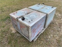 (2) ALUM SQUARE FUEL TANKS