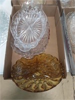 Glass serving trays lot