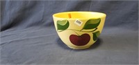 Vintage Watt Pottery Three Leaf Apple Bowl