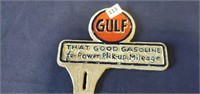 Vintage Gulf Cast Sign