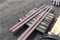 (4) 1" x 2.75" x 8' Hardened Steel Pieces