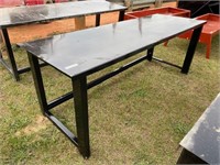 30"X90" STEEL WORK BENCH, PAINTED, NEW