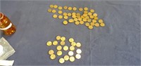 Assortment of Wheat Pennies and 1982 Pennies