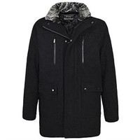 Victory Wool-Blend Faux Fur Collar Jacket Medium