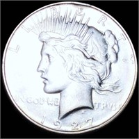 1927-D Silver Peace Dollar CLOSELY UNC