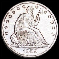 1859-S Seated Half Dollar UNCIRCULATED