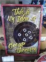 "This Is My Idea Of...". Metal Sign.
Approx.