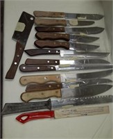 Group of 14 Knives. Some marked
