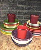 Very Colorful Fiesta Ware Dishes.