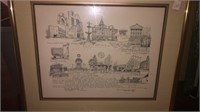 Purdue sketch numbered signed by Singh 1986.