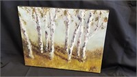 "Birch Trees" Painting Local Artist Amber Swartz