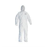Hooded White Protective Coveralls XL Case of 25