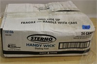 CASE OF STERNO HANDYWICK CHAFING FUEL