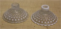 PAIR OF OPALESCENCE CANDLESTICKS