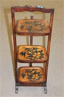 VINTAGE FOLDING TIERED SERVING TABLE