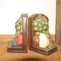 Set of Ceramic "Fruit" Bookends