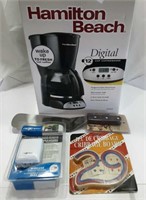 DIGITAL COFFEE MAKER / GRILL TURNER / REMOTE
