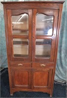 ANTIQUE WOOD KITCHEN PIE SAFE