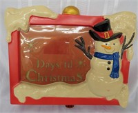 SNOWMAN  LIGHTED WALL DISPLAY*COUNTDOWN TO XMAS