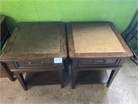 (2) Contemporary End Tables