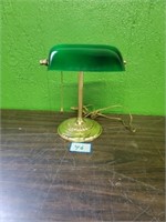 Banker's Desk Lamp w/ Green Shade