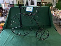 Wrought Iron Bicycle Flower Pot Holder