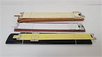 (3) Vtg Slide Rules - Pickett, Kuffel & Esser