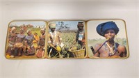 (6) Art Publishers African Life Coasters NIP