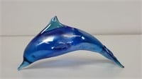 Blown Art Glass Iridescent Divin Dolphin