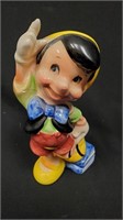 Disney Vintage Ceramic Figurine Pinocchio w/Books