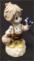 Vtg Hand Painted Porcelain Figurine Colonial Boy