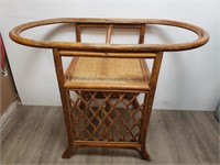 Vintage Wicker Table *Missing Glass