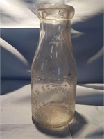 L. M. Browning Cumberland Md pint milk bottle