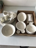 White dish set most Marked  MSE