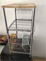 Serving rack 21" x 15” x 33” tall