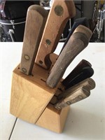 What knife block and knives