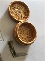 Small knife in basket with lid