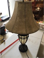 Ornate table lamp 34" tall