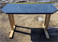 Custom built  table, 63" L x 36" W x 30" T