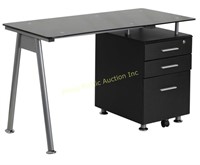 Flash Furniture $299 Retail Glass Computer Desk