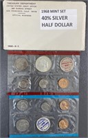 1968 US Mint Proof Set (40% Silver Half Dollar)
