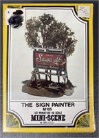 Vintage Mini-Scene HO Scale Sign Painter
