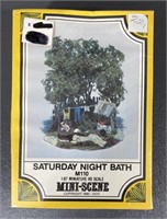 Vintage Mini-Scene HO Scale Saturday Night Bath