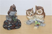 SELECTION OF OWL FIGURINES INCLUDING ANDREA