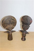 SELECTION OF CARVED WOOD STATUES