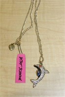 BETSEY JOHNSON DOLPHIN NECKLACE