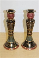 PAIR OF ANDREA CANDLESTICKS
