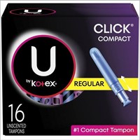 SEALED - 2 PACK U by Kotex Click Compact T